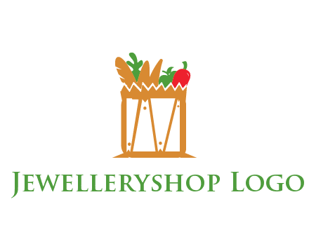 shopping bag logo for grocery stores