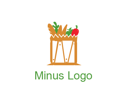 shopping bag logo for grocery stores