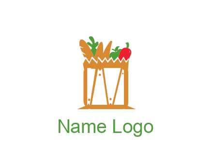 shopping bag logo for grocery stores