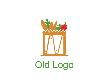 shopping bag logo for grocery stores