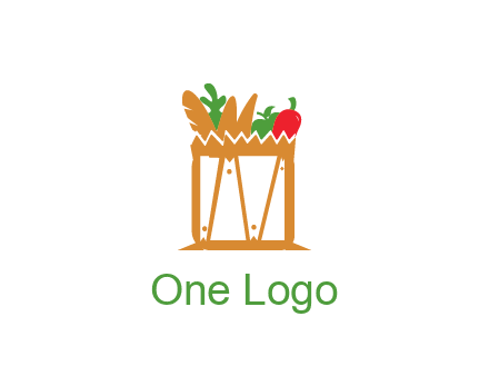 shopping bag logo for grocery stores