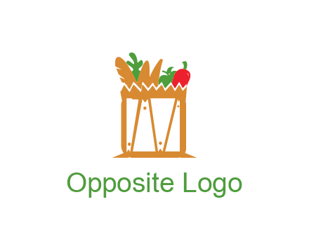 shopping bag logo for grocery stores