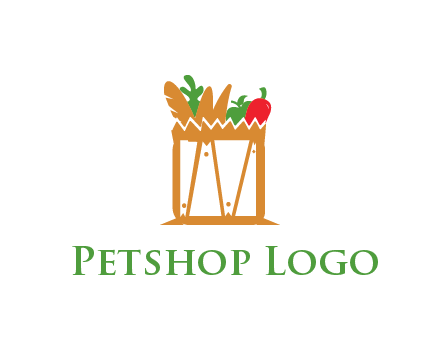 shopping bag logo for grocery stores