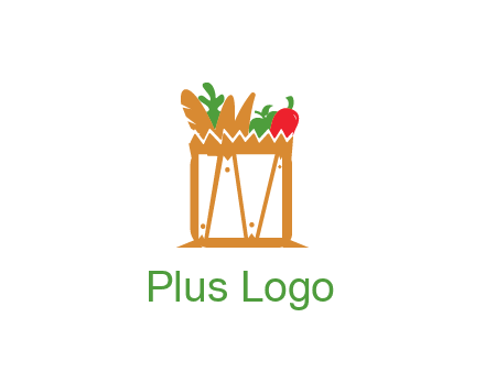 shopping bag logo for grocery stores