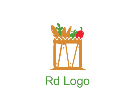 shopping bag logo for grocery stores