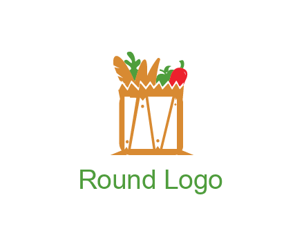 shopping bag logo for grocery stores