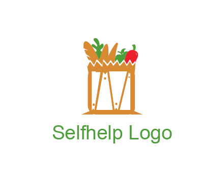 shopping bag logo for grocery stores