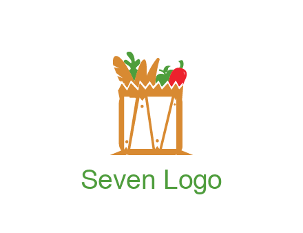 shopping bag logo for grocery stores