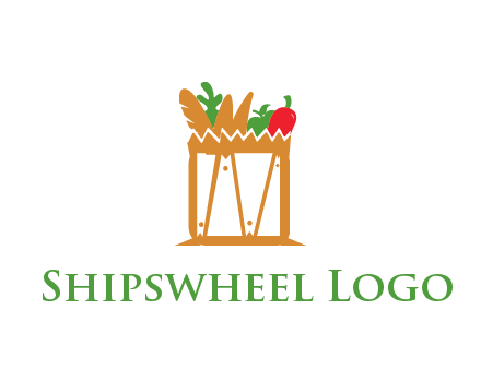 shopping bag logo for grocery stores