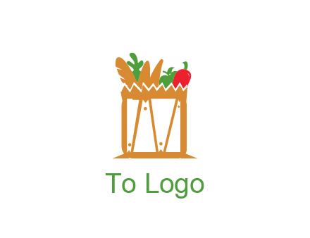 shopping bag logo for grocery stores