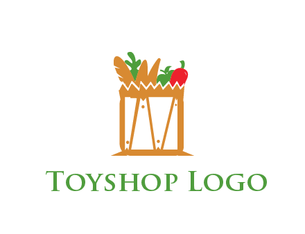 shopping bag logo for grocery stores