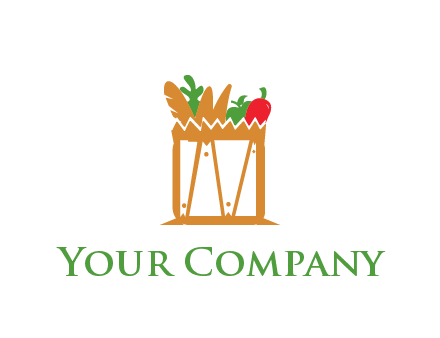 shopping bag logo for grocery stores