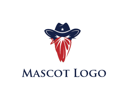character with sheriff's hat with bandana