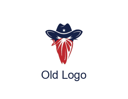 character with sheriff's hat with bandana