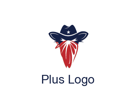 character with sheriff's hat with bandana