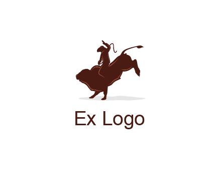 bull rider logo