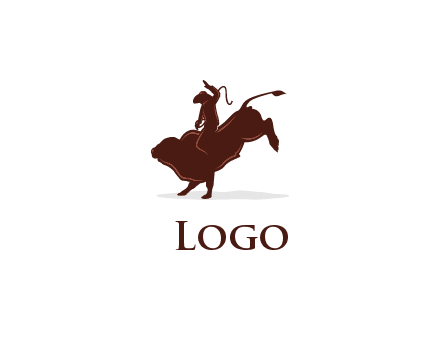 bull rider logo