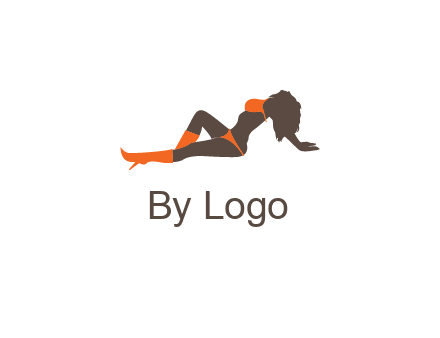 stripper in bikini and boots vector