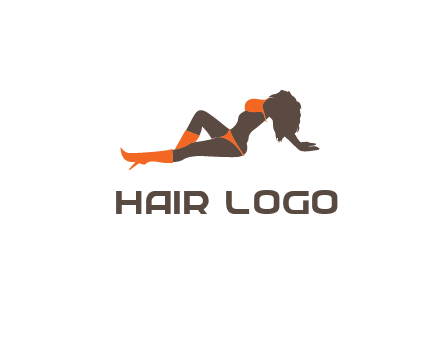 stripper in bikini and boots vector
