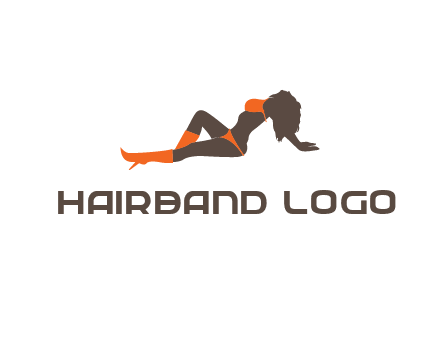 stripper in bikini and boots vector
