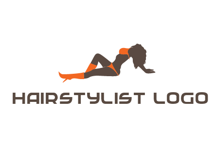 stripper in bikini and boots vector