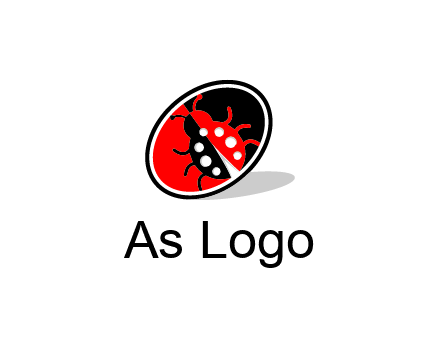 ladybug in oval logo