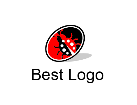 ladybug in oval logo