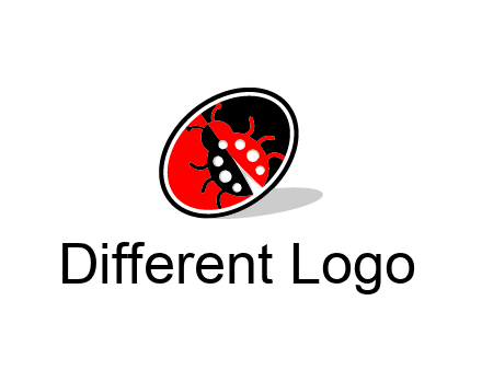 ladybug in oval logo