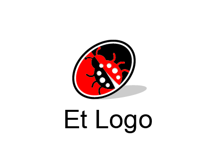 ladybug in oval logo