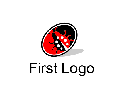 ladybug in oval logo