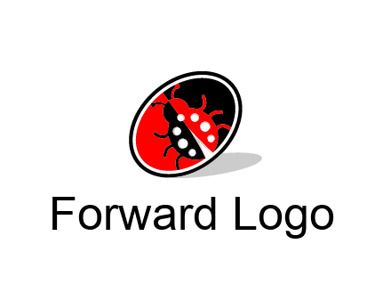 ladybug in oval logo