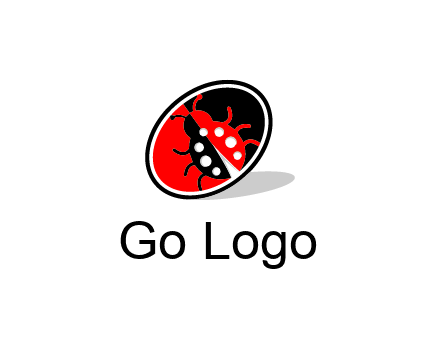 ladybug in oval logo