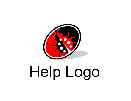 ladybug in oval logo