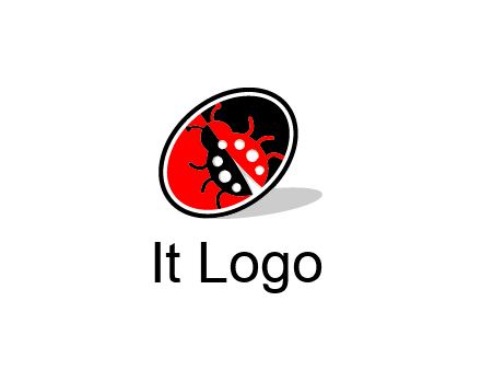 ladybug in oval logo