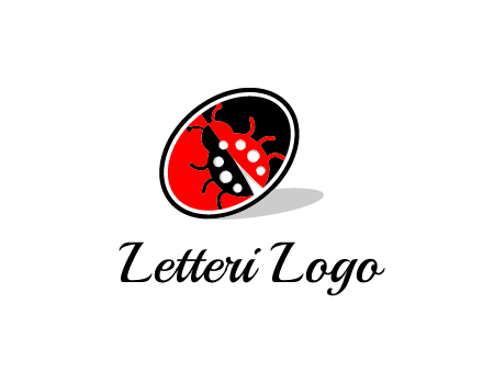 ladybug in oval logo