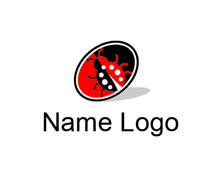 ladybug in oval logo