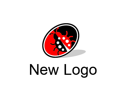 ladybug in oval logo