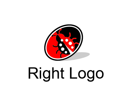 ladybug in oval logo