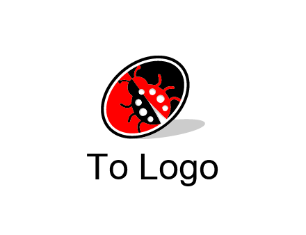 ladybug in oval logo