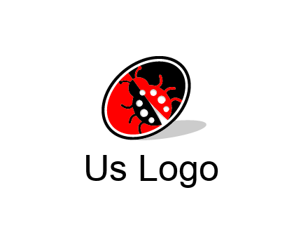 ladybug in oval logo