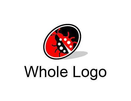 ladybug in oval logo
