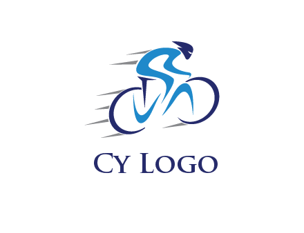 figure cycling for sports logo