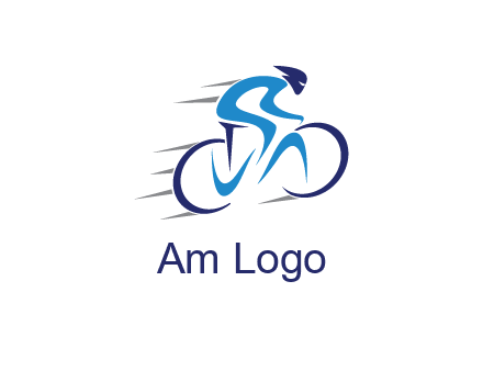 figure cycling for sports logo