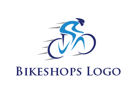 figure cycling for sports logo