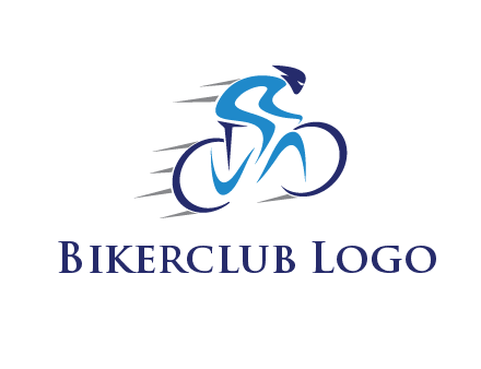 figure cycling for sports logo