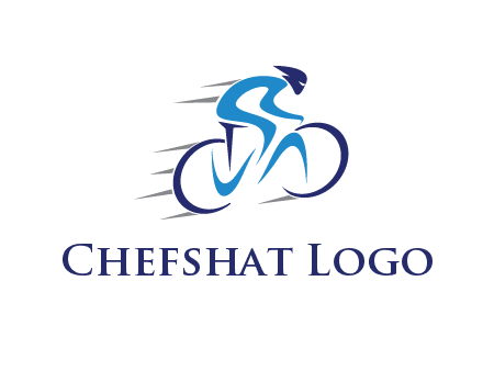 figure cycling for sports logo