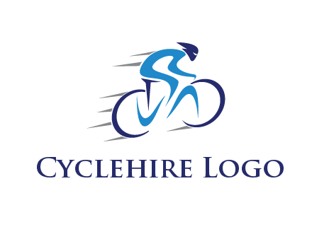 figure cycling for sports logo