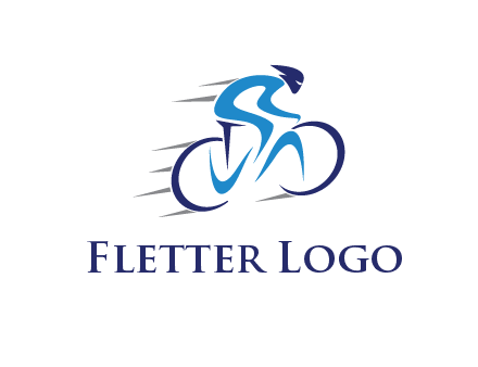 figure cycling for sports logo