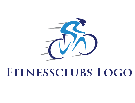 figure cycling for sports logo