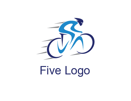 figure cycling for sports logo